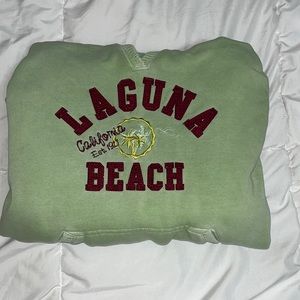 Laguna Beach green and 20 sweatshirt California 1927 Paul activewear small women